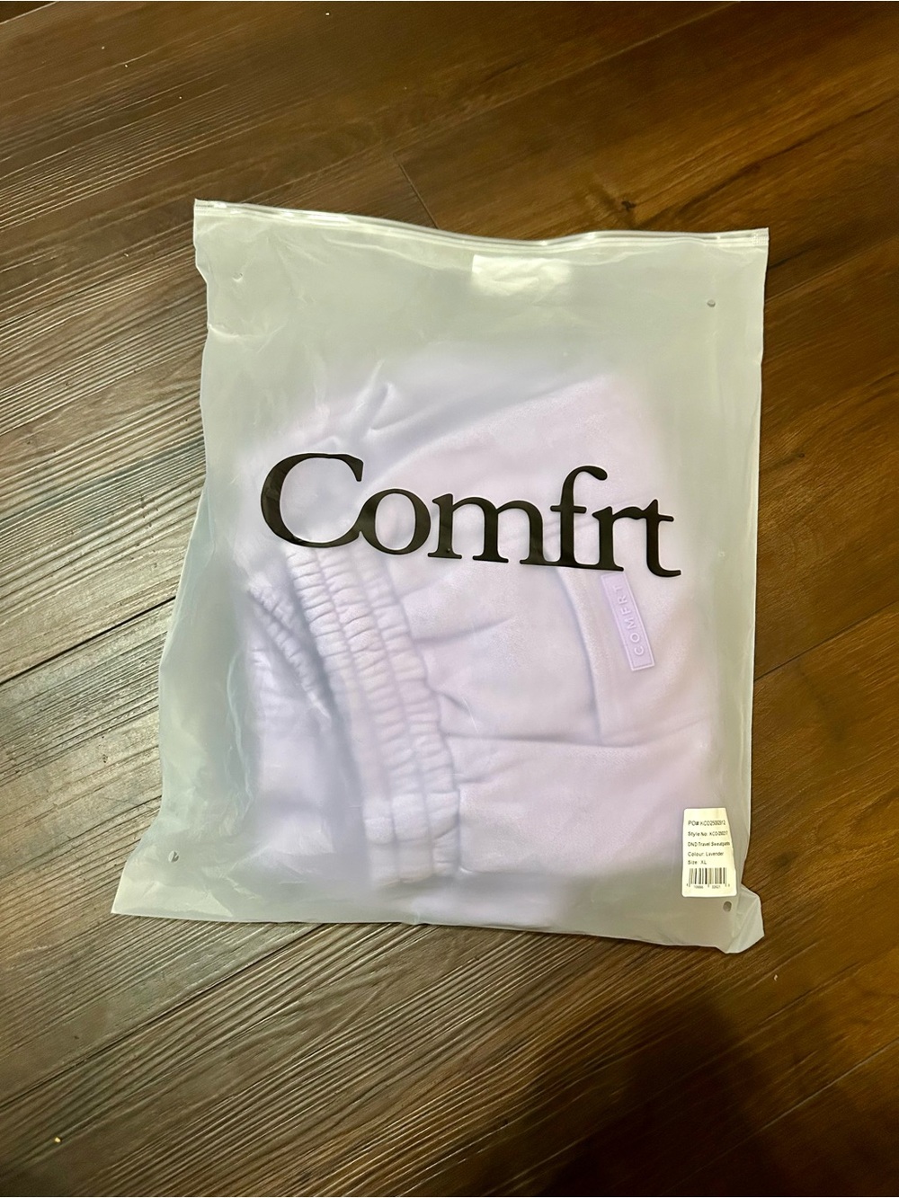 Comfrt NWT DND Travel Sweatpants in Lavender - Picture 3 of 4